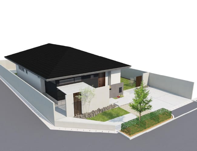 敷地境界クローズ 目隠し塀