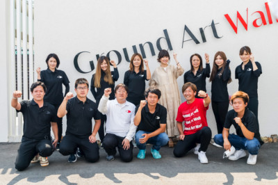 グランドアートウォール イメージモデル 松本伊代さん来店