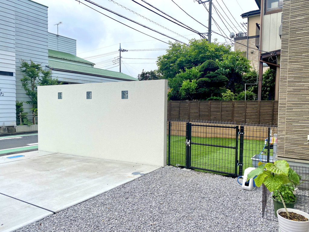 埼玉県 グランドアートウォール施工事例 更新 高さのある塀 グランドアートウォール