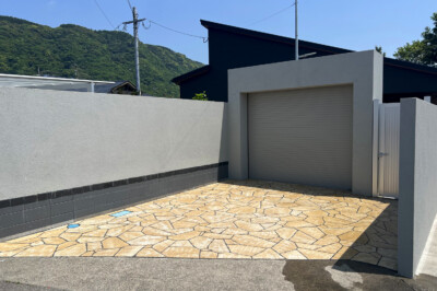 【鹿児島県】グランドアートウォール外構施工事例