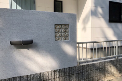 【岡山県】グランドアートウォール外構施工事例