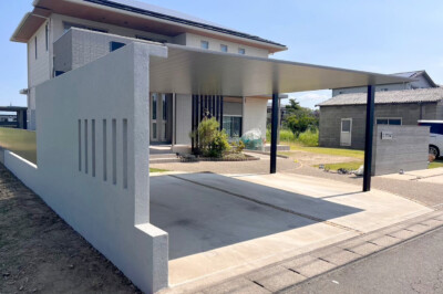 【岐阜県】グランドアートウォール外構施工事例