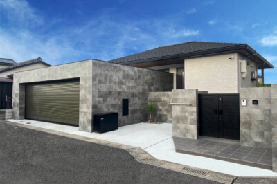 【宮崎県】グランドアートウォール外構施工事例