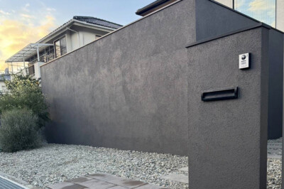 【岡山県】グランドアートウォール外構施工事例