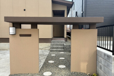 【広島県】グランドアートウォール外構施工事例